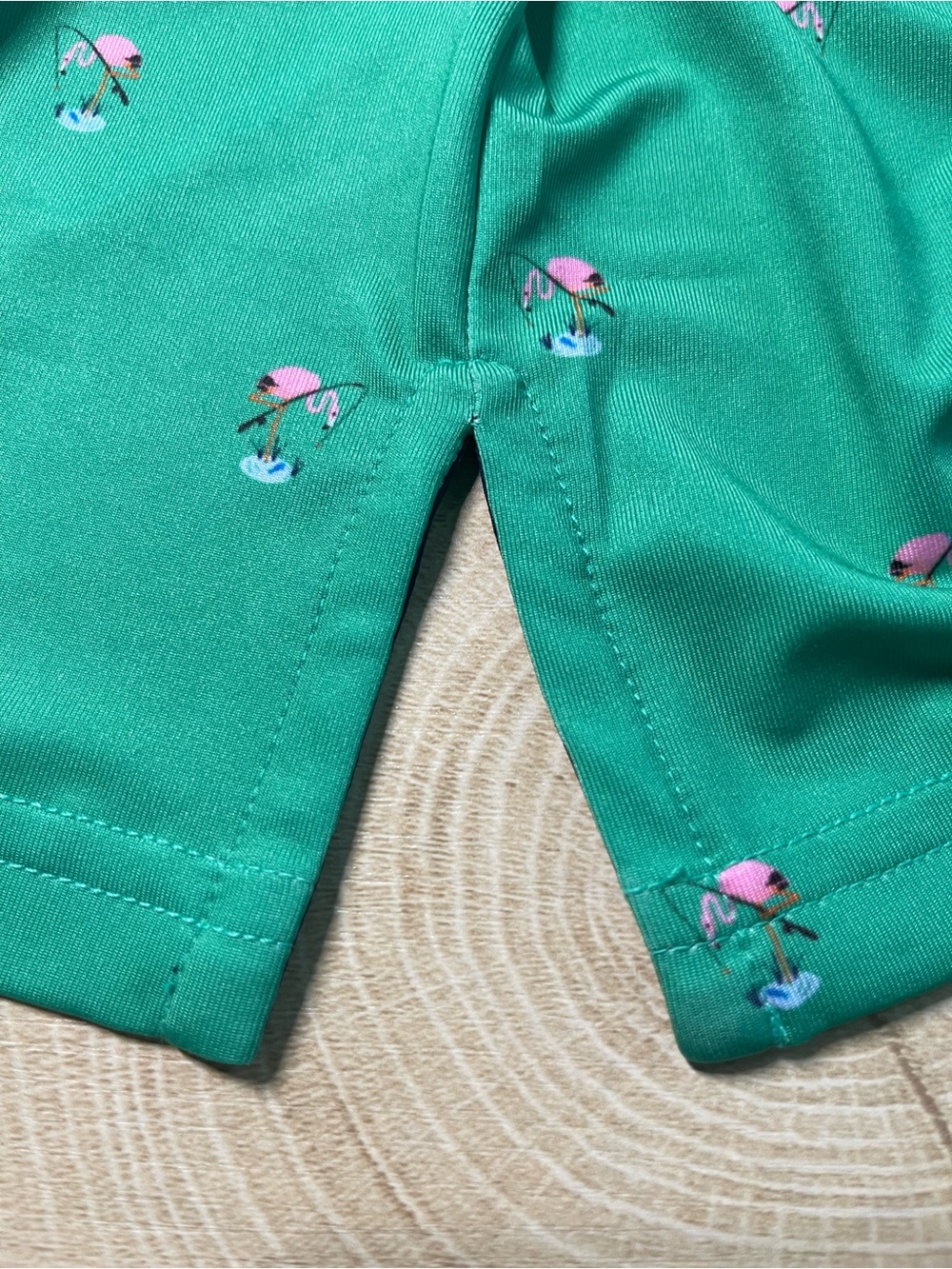 RLX Ralph Lauren Men Green Flamingo Fishing Print Golf Polo Shirt M NEW - Picture 8 of 14